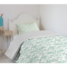 Wave Like Round Swirls Bedspread Set