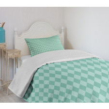 Rectangular Geometric Tile Bedspread Set