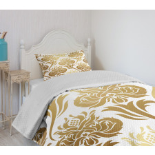 Ombre Abstract Floral Bedspread Set