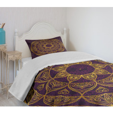 Lace Like Circular Bedspread Set