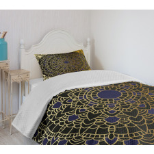 Lotus Inspired Design Bedspread Set