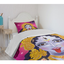 Ethnic Sacred Design Figure Bedspread Set