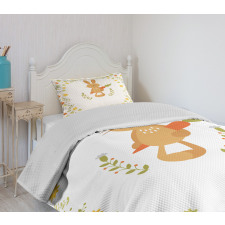 Smiling Rabbit Summer Bedspread Set