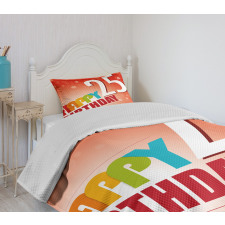 Abstract Colorful Bedspread Set