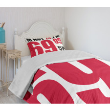 Happy Party Slogan Bedspread Set