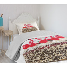 Cake Candles Cherry Bedspread Set