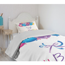 Balloon Bouquet Hearts Bedspread Set