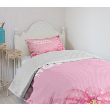 Abstract Petals Dots Bedspread Set