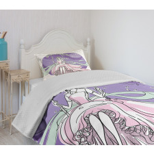 Party Dress Bride Bedspread Set