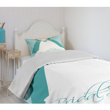 Bride with Bridemaids Bedspread Set