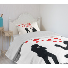 Proposal Hearts Bedspread Set