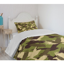 Open Wings Camouflage Bedspread Set