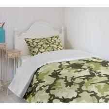 Jungle Camouflage Design Bedspread Set