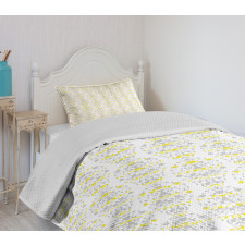 Flowers Leaf Swirl Bedspread Set