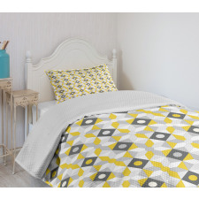 Squares Rounds Bedspread Set