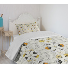 Paisley Flowers Bedspread Set