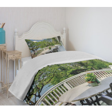Home Patio Balcony Lake Bedspread Set