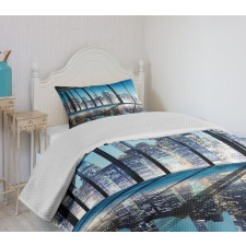 Buildings with Glass Bedspread Set