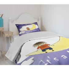 Boy Baby Sky Greeting Bedspread Set