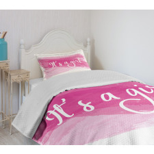 Girls Baby Shower Bedspread Set