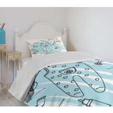 Its a Boy Paintbrush Bedspread Set