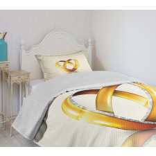 Pair of Rings Marriage Bedspread Set