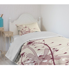 Grunge Drangonfly Bedspread Set