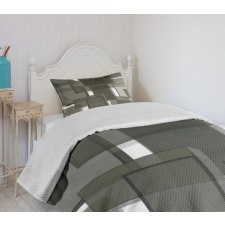 Cubes Modern Abstract Bedspread Set