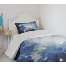 Blue Galaxies Bedspread Set