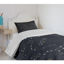 Stars Sky Map Bedspread Set