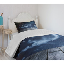 Vivid Night Sky Wood Bedspread Set