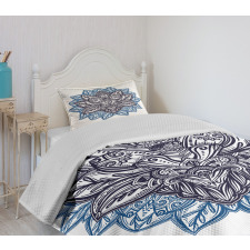 Boho Lotus Flower Bedspread Set