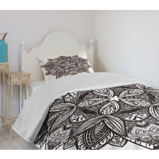 Floral Tattoo Art Bedspread Set