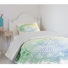 Doodle Watercolor Flora Bedspread Set