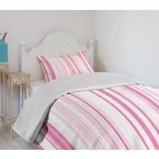 Vertically Striped Bedspread Set