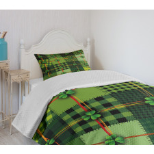 Patchwork Celtic Clovers Bedspread Set