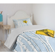 Attention Deer Bedspread Set