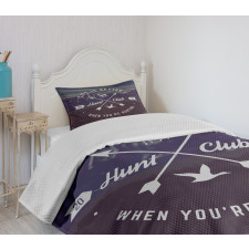 Grunge Emblem Bedspread Set