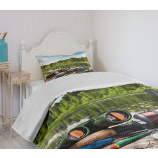 Fishing Tackle Bedspread Set