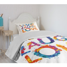 Joyful Words Bedspread Set