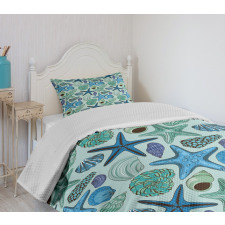 Tropical Shells Bedspread Set