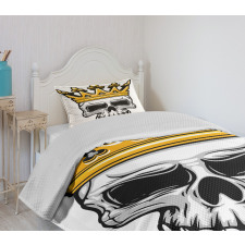 Skull Cranium with Coronet Bedspread Set