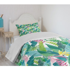 Flowers Plumeria Lilacs Bedspread Set