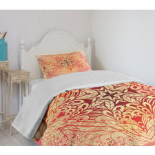 Doodle Flower Swirl Bedspread Set