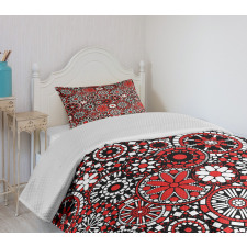 Flower Mosaic Bedspread Set