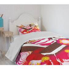 Flowers Deserts Bedspread Set