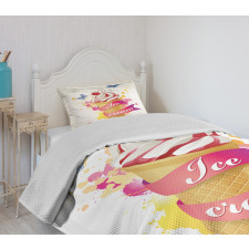 Cherries Colors Bedspread Set