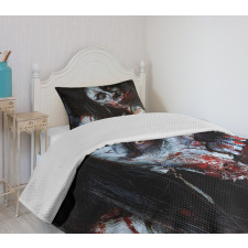 Bloody Woman Theme Bedspread Set