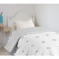 Geometric Monochrome Game Bedspread Set