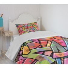 Abstract Grunge Arrows Bedspread Set